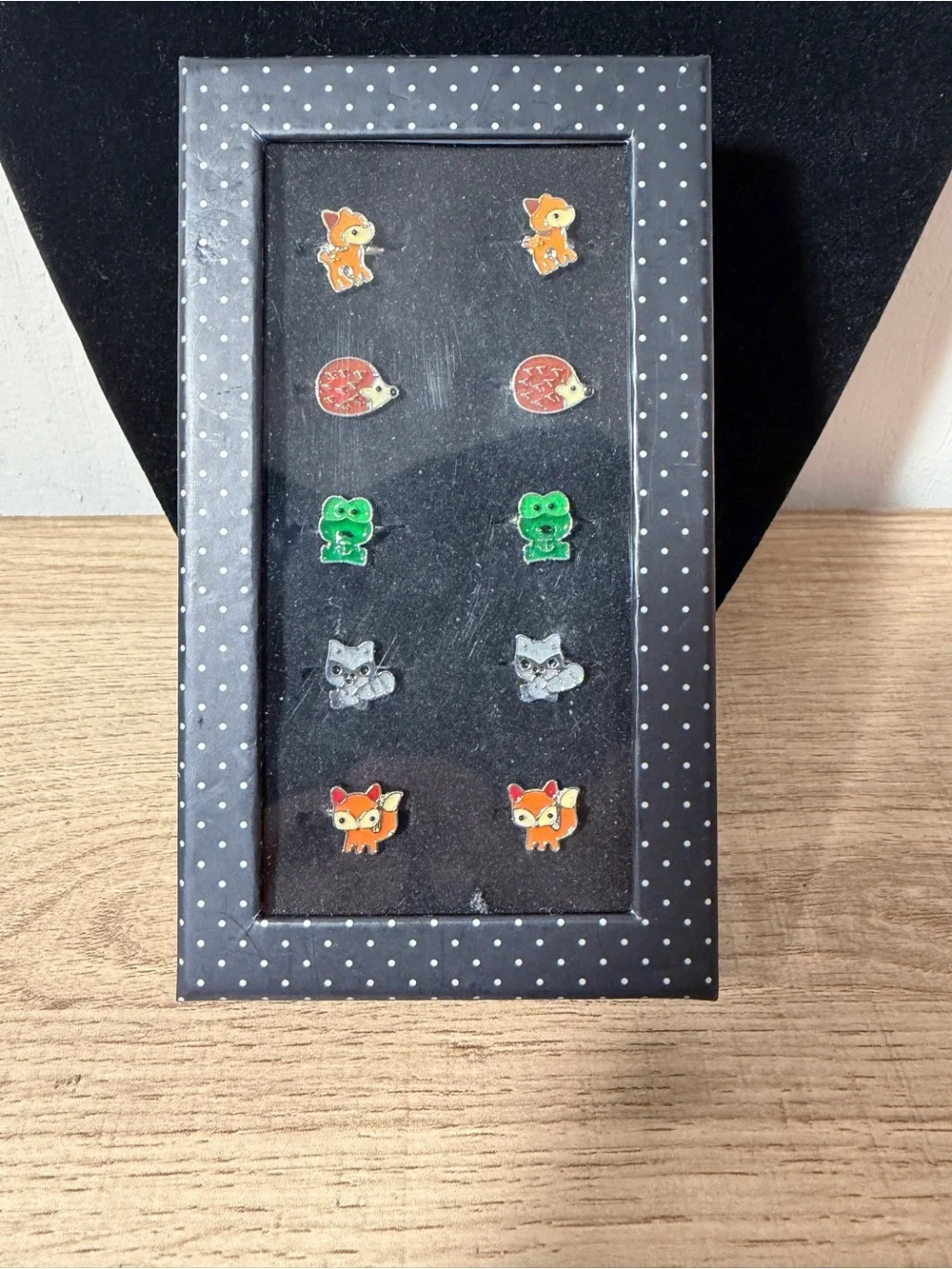 Kids Animal Rings Set - Orange, Green, Red, Gray